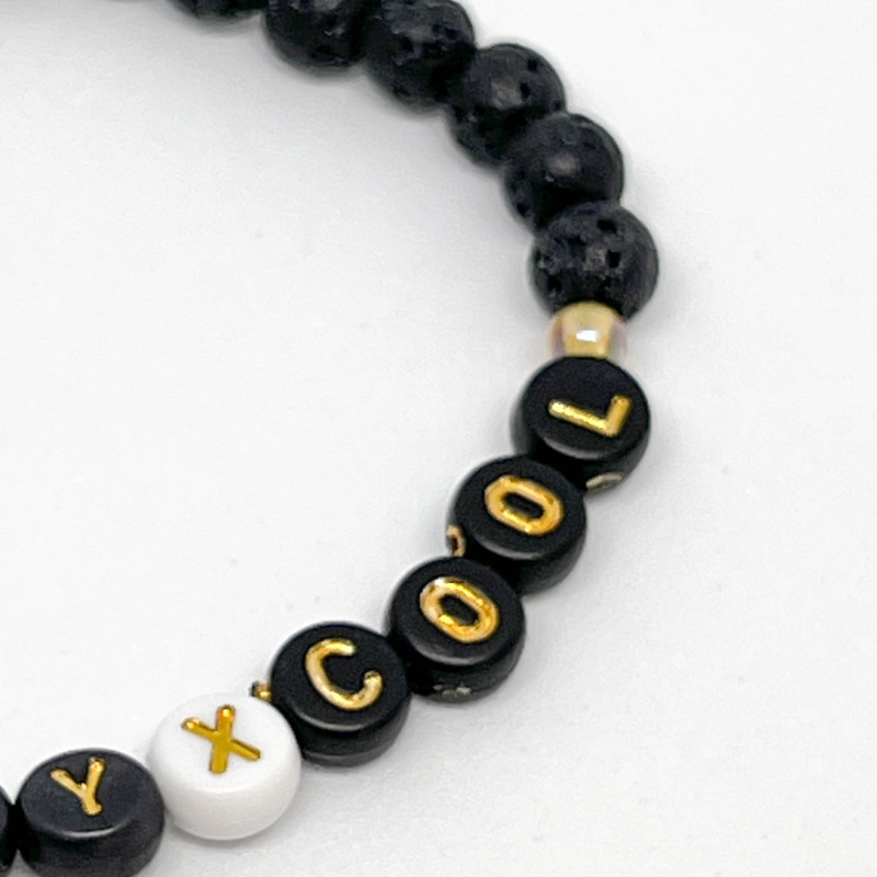 Bracelet homme - SPECIAL FETE DES PERES - "PAPA" (message personnalisable)