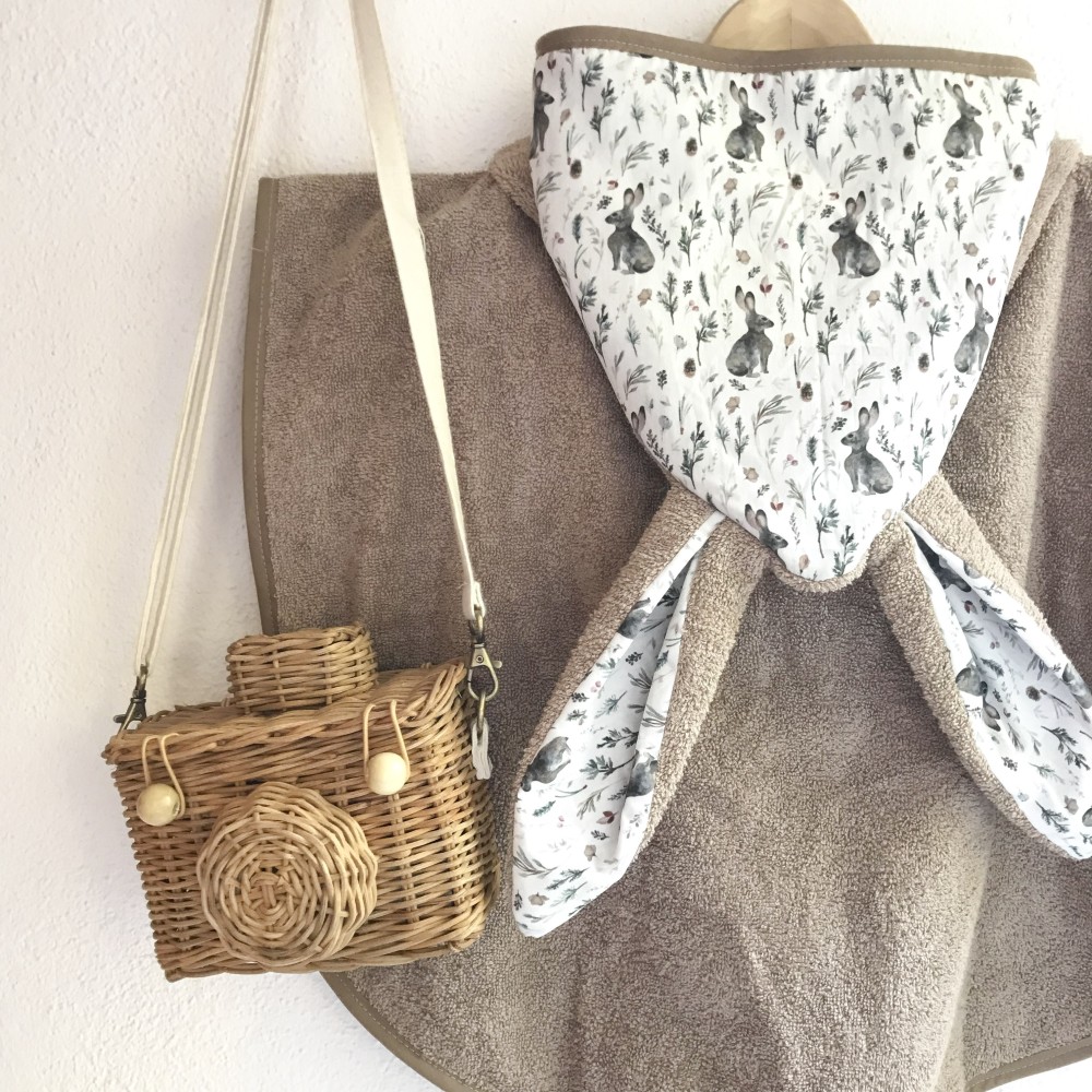 Poncho de bain enfant UN2CROIX – Doux, pratique et fabriqué en France