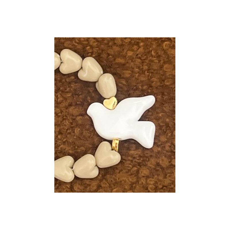 bracelet enfant - COEURS & COLOMBE - cafe