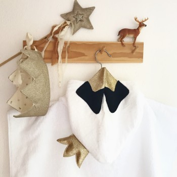 PONCHO DE BAIN – CYGNE BLANC - Doux, pratique et fabriqué en France