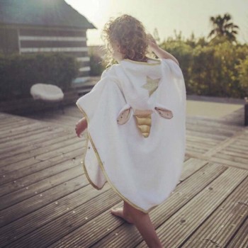 PONCHO DE BAIN UNDEUXCROIX – LICORNE – Doux, pratique et fabriqué en France