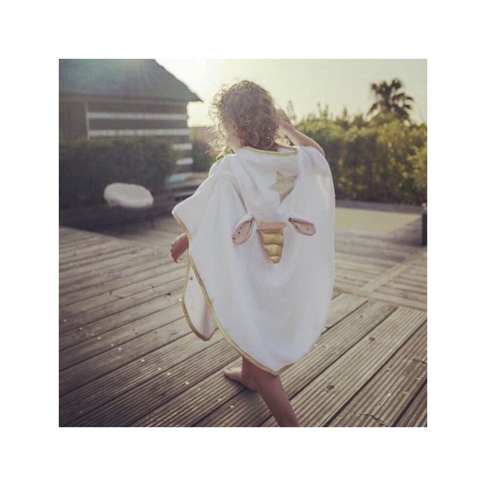 PONCHO DE BAIN UNDEUXCROIX – LICORNE – Doux, pratique et fabriqué en France