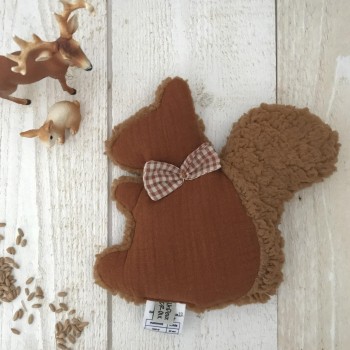 BOUILLOTTE SECHE UNDEUXCROIX – ECUREUIL COGNAC| Made in France