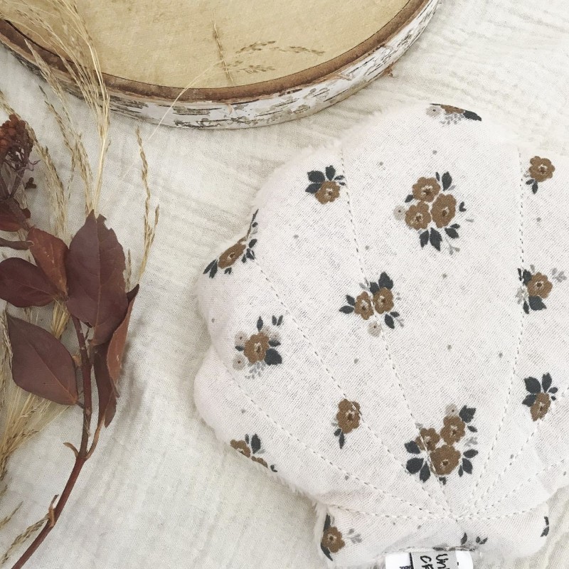 BOUILLOTTE SECHE UNDEUXCROIX –   COQUILLAGE - GAZE NEW FLOWERS| Made in France