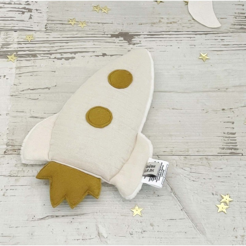 BOUILLOTTE SECHE UNDEUXCROIX –  BOUILLOTTE SECHE – ROCKET - ECRUE| Made in France