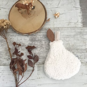 BOUILLOTTE SECHE UNDEUXCROIX –  POMME - MOUMOUTE ECRUE| Made in France