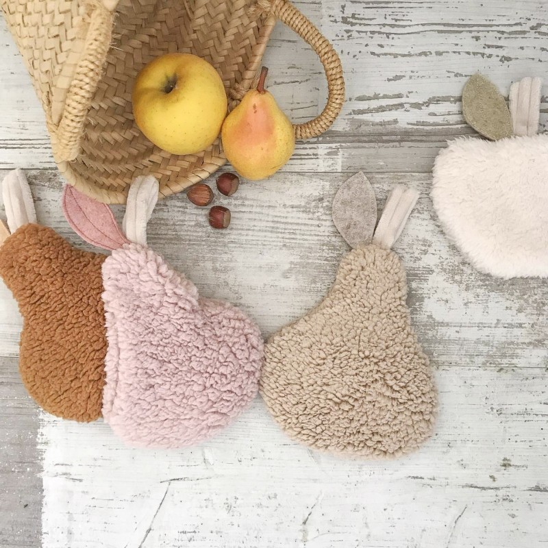 BOUILLOTTE SECHE UNDEUXCROIX –  POMME - MOUMOUTE ECRUE| Made in France