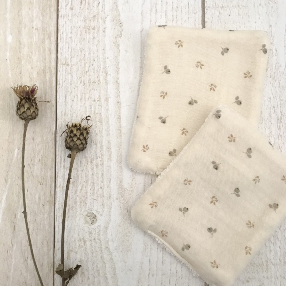 Lingettes lavables réutilisables – Fait main en France | UN2CROIX