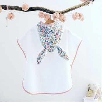 Poncho de bain enfant UN2CROIX LIBERT BETSY PORCELAINE – Doux, pratique et fabriqué en France