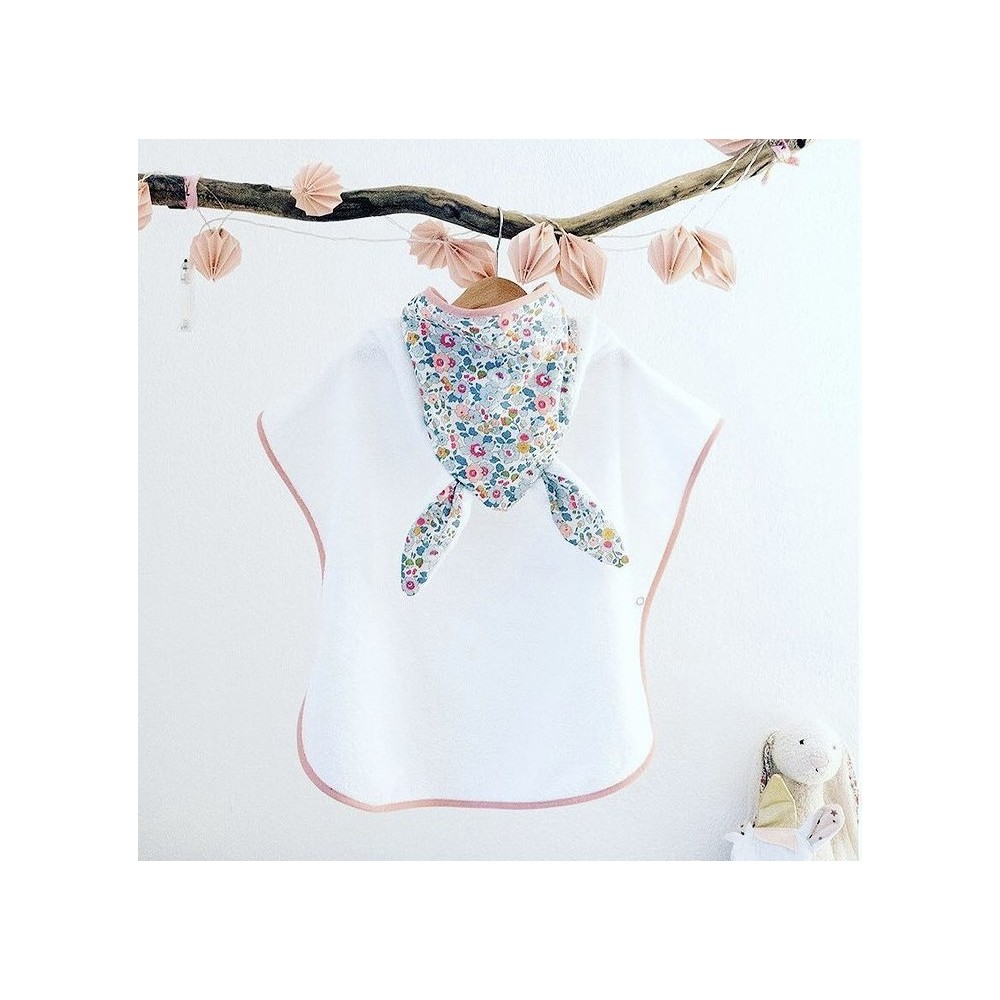 Poncho de bain enfant UN2CROIX LIBERT BETSY PORCELAINE – Doux, pratique et fabriqué en France