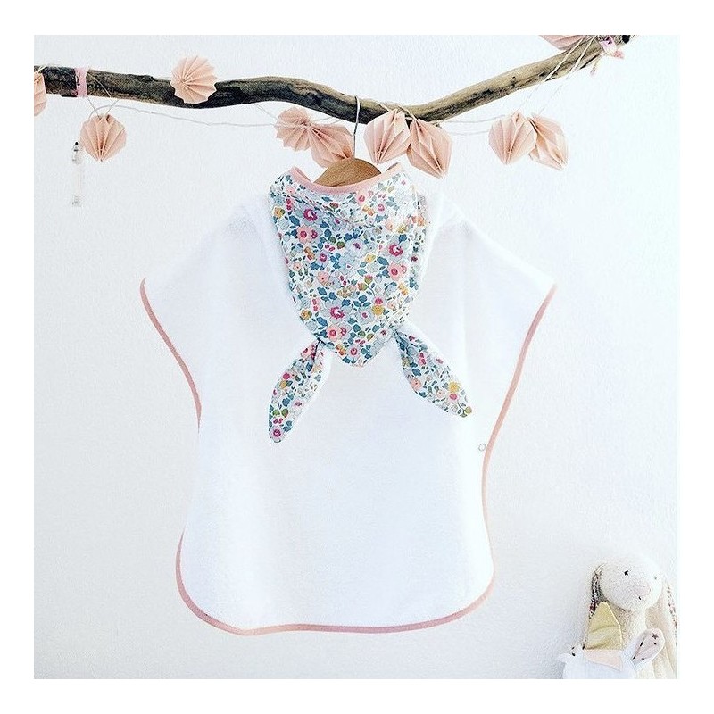 Poncho de bain enfant UN2CROIX LIBERT BETSY PORCELAINE – Doux, pratique et fabriqué en France