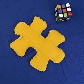 BOUILLOTTE SECHE – PUZZLE – GAZE ET MOUMOUTE MOUTARDE| Made in France